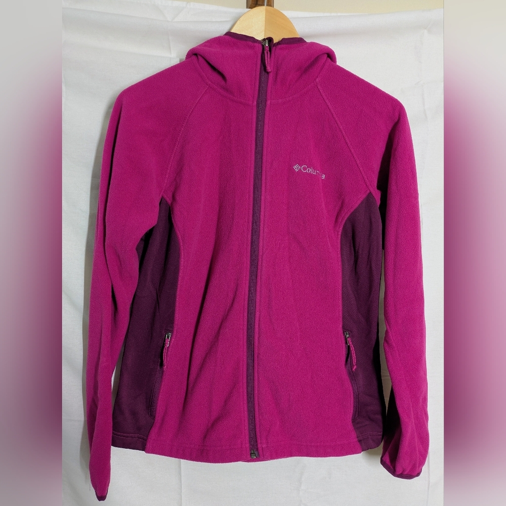 Columbia Pink Full-Zip Sweatshirt